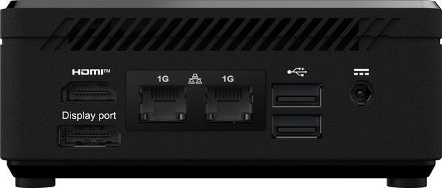 Main image of MSI Cubi N ADL Fanless Ultrasmall NUC MINI PC Barebone PC, Intel Pentium N200, WiFi AC9462, BT 5, Duel LAN, ThunderBOLT Type C, Black, Non-OS (ADL-054BUS)