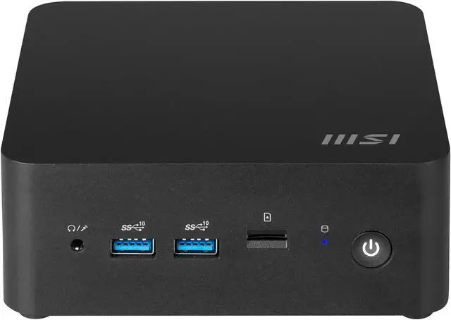 Alt view image 9 of 16 - MSI Cubi NUC 1M-009BUS Black Mini PC Barebone, with Intel Core 7 150 U, Thunderbolt 4, Dual 2.5G LAN, 4 USB ,Quadruple Display Support, Single Unit - Memory and Storage Sold Separately