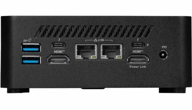 Alt view image 3 of 9 - MSI Cubi NUC 13MQG 202BUS Mini Barebone PC, Intel Core i7-1365U vPro Enterprise, ( windows os, RAM, HDD are not included) Cubi13MQG202B