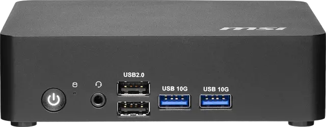 Alt view image 10 of 12 - MSI Cubi NUC TWG S-010BUS Black Barebone PC