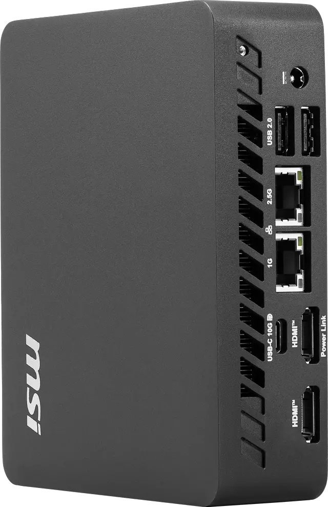 Alt view image 3 of 12 - MSI Cubi NUC TWG S-010BUS Black Barebone PC