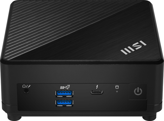 Alt view image 3 of 11 - MSI Cubi 5 1MA-493BUS Black Mini Barebone with intel COre 7 150 CPU, support 2XSO DIMM DDR4 3200 Memory, Thunderbolt 4,Dual LAN,Triple Display support