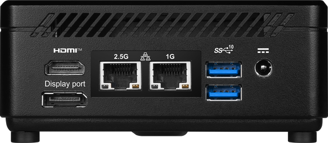 Alt view image 6 of 11 - MSI Cubi 5 1MA-493BUS Black Mini Barebone with intel COre 7 150 CPU, support 2XSO DIMM DDR4 3200 Memory, Thunderbolt 4,Dual LAN,Triple Display support