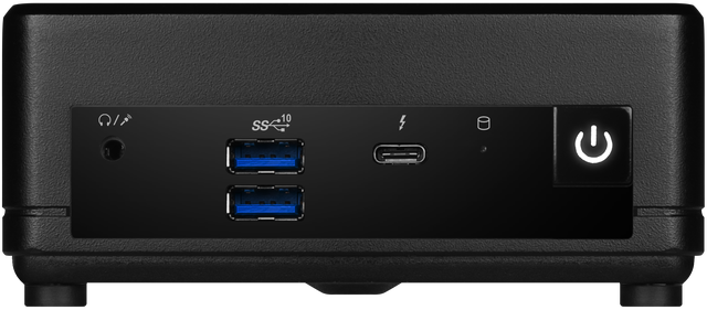 Alt view image 11 of 11 - MSI Cubi 5 1MA-493BUS Black Mini Barebone with intel COre 7 150 CPU, support 2XSO DIMM DDR4 3200 Memory, Thunderbolt 4,Dual LAN,Triple Display support