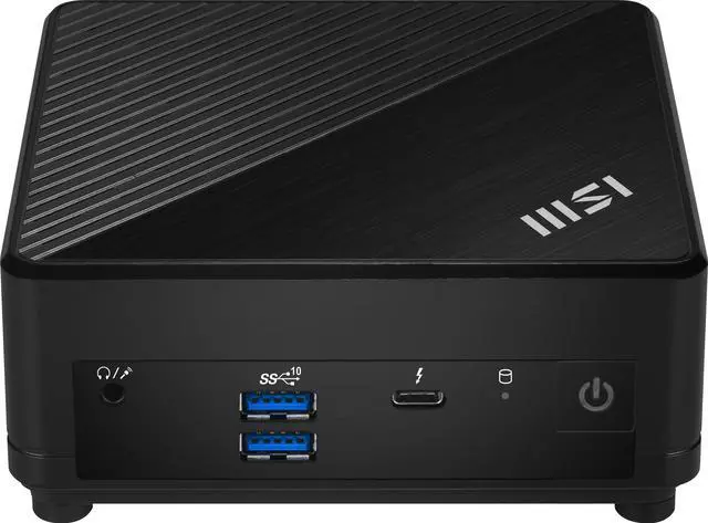 Alt view image 3 of 11 - MSI Cubi 5 1MA-495BUS Black Mini Barebone with Intel Core 3 100U,support 2 SO DIMM DDR4 3200 Memory, Thunderbolt 4,Dual LAN,Triple Display support