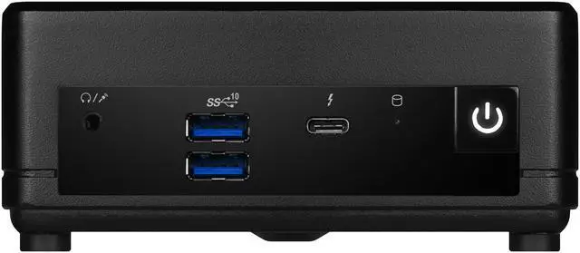 Alt view image 11 of 11 - MSI Cubi 5 1MA-495BUS Black Mini Barebone with Intel Core 3 100U,support 2 SO DIMM DDR4 3200 Memory, Thunderbolt 4,Dual LAN,Triple Display support