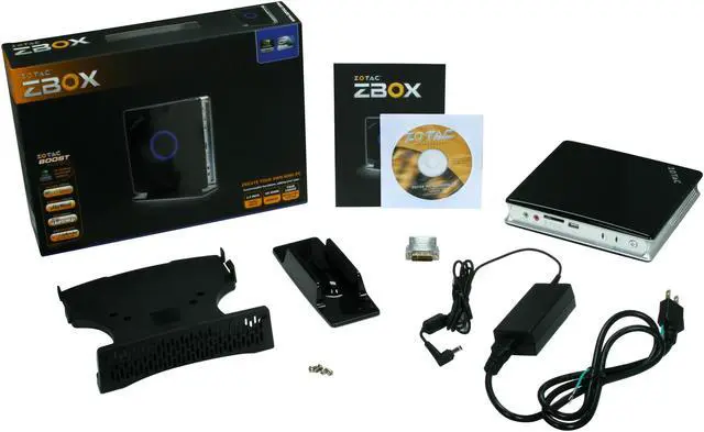 Alt view image 7 of 7 - Zotac ZBOX HD-ID11-U Intel Atom D510 NM10 Chipset 1 x 200Pin Next-Gen NVIDIA ION GPU Mini / Booksize Barebone System