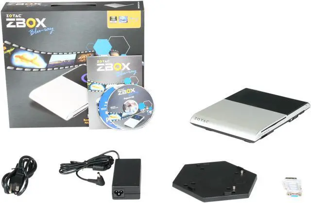 Alt view image 5 of 5 - Zotac ZBOXHD-ID34BR Intel Atom D525 Dual-Core NVIDIA ION2 w/2GB RAM, 250G HDD Blu-ray Mini-PC