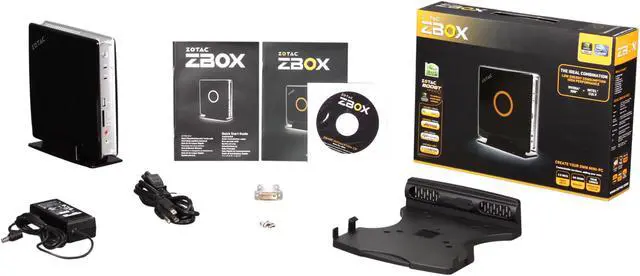 Alt view image 5 of 5 - Zotac ZBOX ZBOXHD-ND22-U Intel dual core CULV SU2300 NVIDIA ION graphics processor 2 x 204Pin Black / Silver Mini / Booksize Barebone System