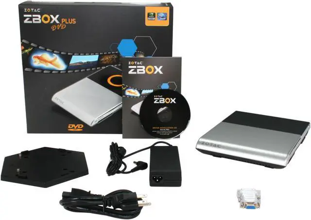 Alt view image 6 of 6 - Zotac ZBOX-ID31DVD-PLUS Intel Atom D525 CPU 1.8 GHz Dual-Core Next-generation NVIDIA ION DVD+R/RW w/ 1GB RAM, 250G HDD Media Mini PC