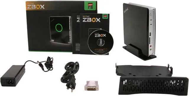 Alt view image 5 of 5 - Zotac ZBOX-AD02-U AMD E-350 APU AMD Hudson M1 2 x 204Pin AMD Radeon HD 6310 Black Mini / Booksize Barebone System