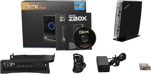 Alt view image 7 of 7 - Zotac ZBOX-ID41-PLUS-U Intel NM10 Black Mini / Booksize Barebone System