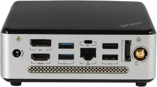 Alt view image 4 of 5 - Zotac ZBOXNANO-VD01-U VIA VX900H Black / White Mini / Booksize Barebone System