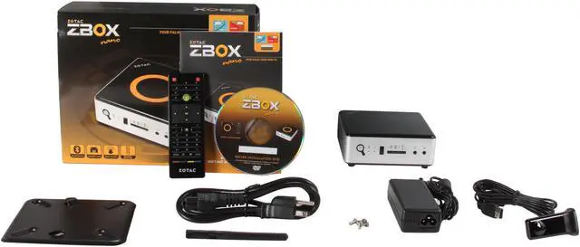 Alt view image 5 of 5 - Zotac ZBOXNANO-VD01-U VIA VX900H Black / White Mini / Booksize Barebone System