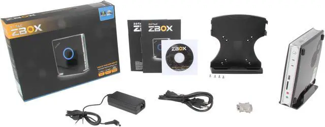 Alt view image 5 of 5 - Zotac ZBOX-ID41-U Intel NM10 Black Mini / Booksize Barebone System