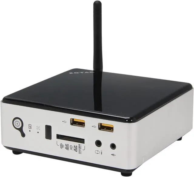 Main image of Zotac ZBOXNANO-AD12-P AMD E2-1800,2GB RAM,320G HDD,AMD HD7340 graphics integrated by CPU,Mini PC