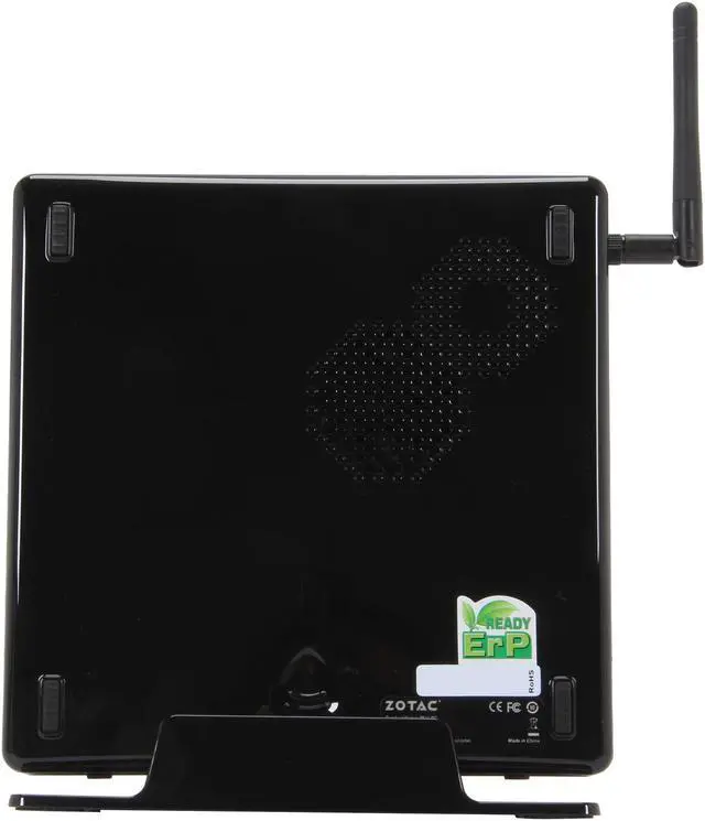 Alt view image 5 of 7 - Zotac  ZBOX-ID84-PLUS-U  Intel NM10  2GB DDR3 1066 320GB HDD NVIDIA GeForce GT520M GPU (512MB) Black  Mini / Booksize Barebone System