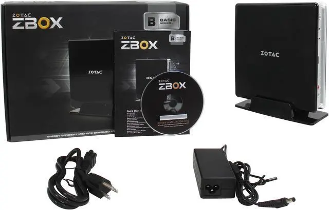 Alt view image 6 of 6 - Zotac ZBOX-BI320-U Intel HD Graphics Integrated by CPU Black Mini-PC Barebone System