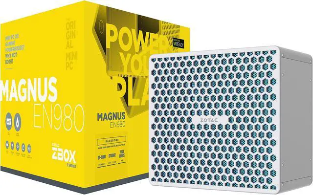 Alt view image 10 of 10 - ZOTAC ZBOX MAGNUS EN980 Gaming Mini PC, ZBOX-EN980-U, Intel Core i5-6400 Quad-core CPU NVIDIA GeForce GTX 980 Graphics VR Ready Liquid Cooled Whisper Quiet Aluminum Body Ultra Compact Barebones No Mem
