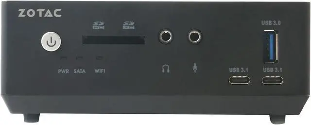 Alt view image 5 of 11 - Zotac ZBOX M Series ZBOX-MI660NANO-U Mini / Booksize Barebone System