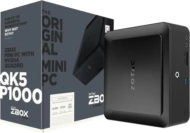 Alt view image 10 of 11 - Zotac ZBOX Q Series ZBOX-QK5P1000-U Black Mini / Booksize Barebone System