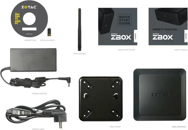 Alt view image 9 of 11 - Zotac ZBOX Q Series ZBOX-QK5P1000-U Black Mini / Booksize Barebone System