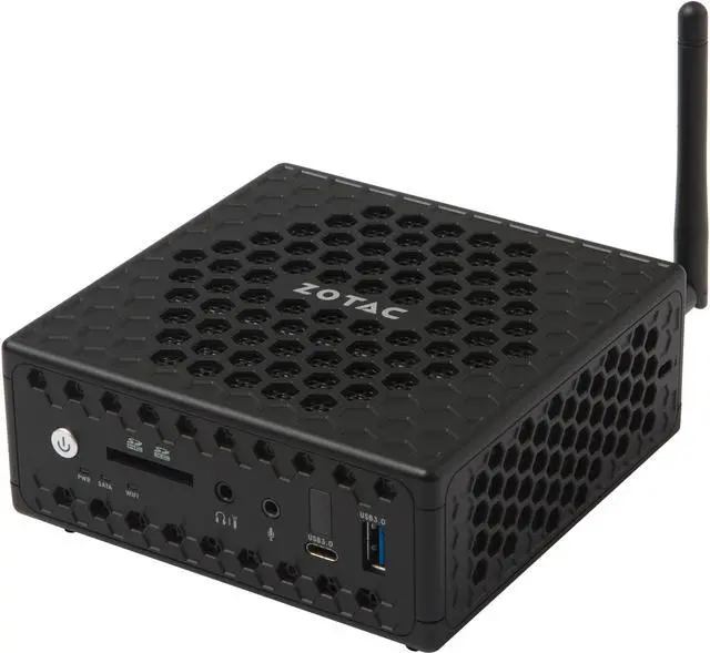 Main image of ZOTAC ZBOX C Series CI325 Nano Passive Cooled Silent Mini PC Intel N3160 Quad-core Intel HD Graphics HDMI VGA DisplayPort No Memory/Storage/OS Barebones System - ZBOX-CI325NANO-U