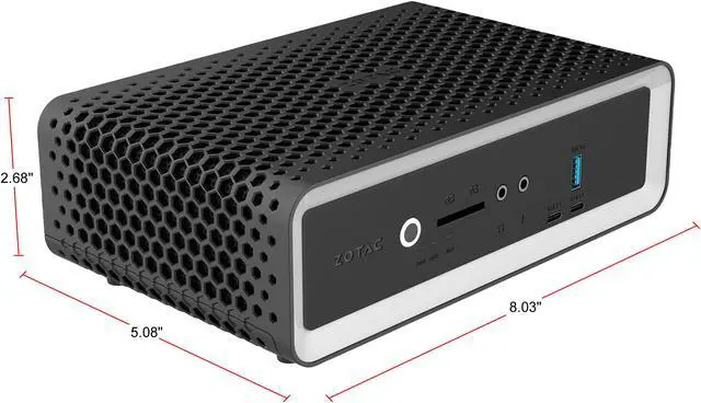 Alt view image 6 of 11 - Zotac ZBOX CI622 nano ZBOX-CI622NANO-U Mini / Booksize Barebone System