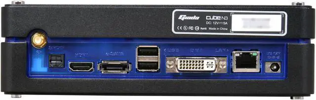 Alt view image 4 of 7 - Giada CUBE-N3-D2WB NVIDIA ION Dual Core Atom HDMI+DVI eSATA WiFi Black Booksize Barebone System