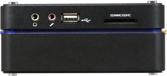 Alt view image 5 of 7 - Giada CUBE-N3-D2WB NVIDIA ION Dual Core Atom HDMI+DVI eSATA WiFi Black Booksize Barebone System