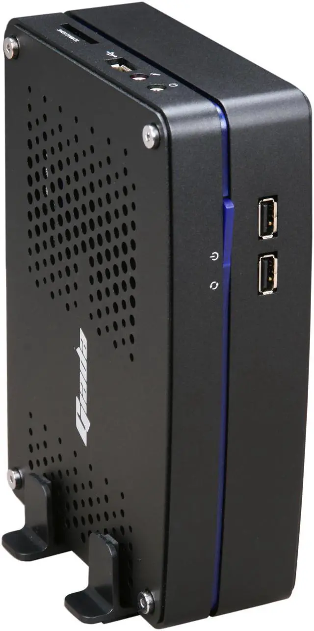 Alt view image 6 of 7 - Giada CUBE-N3-D2WB NVIDIA ION Dual Core Atom HDMI+DVI eSATA WiFi Black Booksize Barebone System