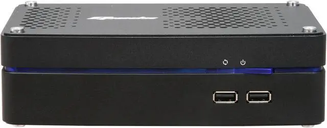 Alt view image 2 of 5 - Giada CUBE-N3-D2OB Intel Atom 330 CPU NVIDIA ION graphics eSATA Black Mini / Booksize Barebone System