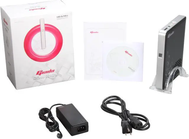 Alt view image 6 of 6 - Giada Slim Series Slim-N10U-D33B NVIDIA ION Black 2GB RAM, 320G HD Nettop PC