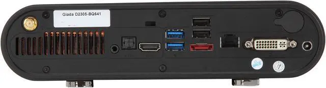 Alt view image 4 of 6 - Giada D2305 Intel HM77 Black Mini PC
