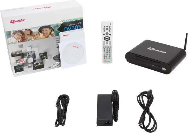 Alt view image 6 of 6 - Giada D2305 Intel HM77 Black Mini PC