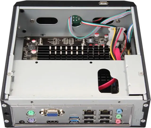 Alt view image 5 of 7 - OEM Production 2700L2D-MxPC Intel NM10 Black Mini / Booksize Barebone System - OEM