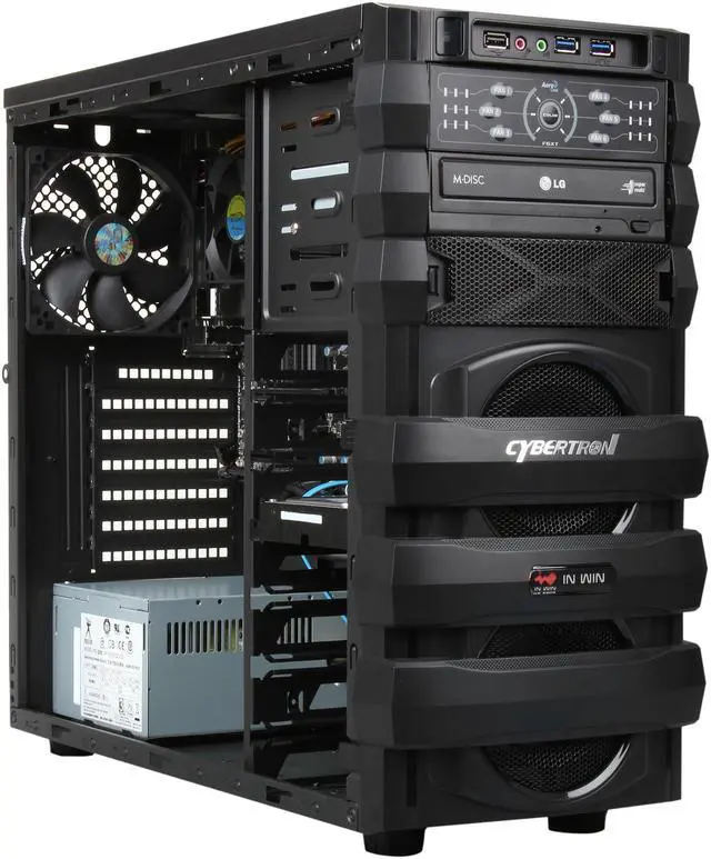 Alt view image 7 of 9 - CybertronPC 5150 Escape TBB1244C AMD Socket AM3+ 1 x HDMI Barebone