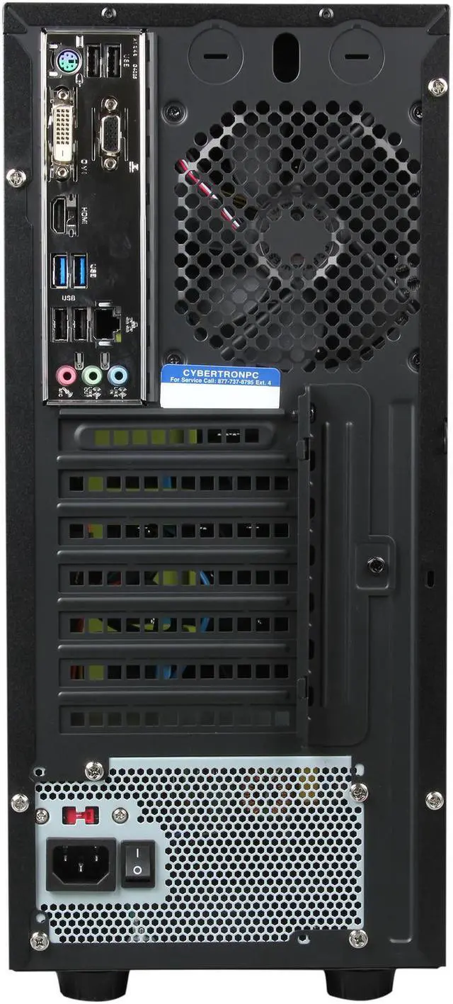 Alt view image 8 of 9 - CybertronPC 5150 Escape TBB1244C AMD Socket AM3+ 1 x HDMI Barebone