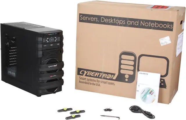 Alt view image 9 of 9 - CybertronPC 5150 Escape TBB1244C AMD Socket AM3+ 1 x HDMI Barebone