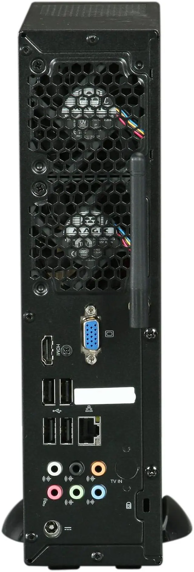 Alt view image 4 of 8 - ECS MS200 Intel Socket LGA1156 Intel H55 Black Mini / Booksize Barebone System