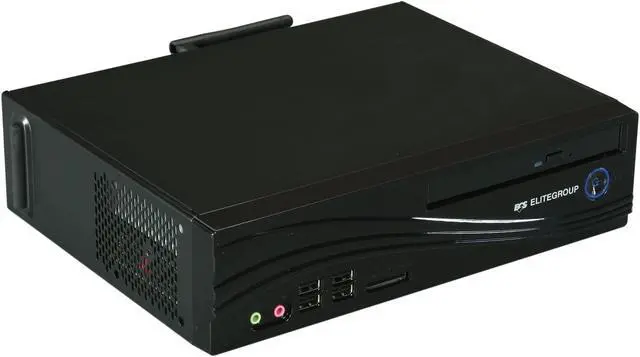 Alt view image 7 of 8 - ECS MS200 Intel Socket LGA1156 Intel H55 Black Mini / Booksize Barebone System