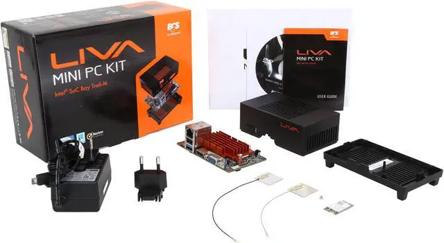 Alt view image 11 of 11 - ECS Liva 4GB/64GB Mini / Booksize Barebone System