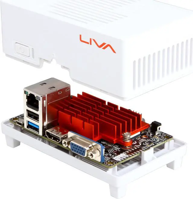 Main image of White ECS LIVA 64GB 2GB DDR3L RAM installed 64GB eMMC Storage