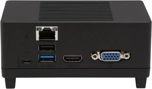 Alt view image 4 of 6 - Black ECS LIVA 64GB 2GB DDR3L RAM installed 64GB eMMC Storage