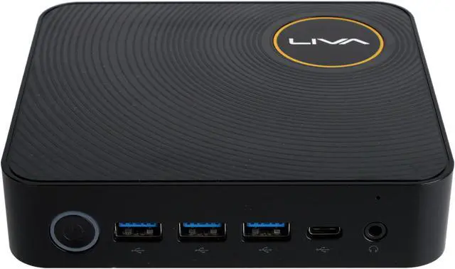 Alt view image 4 of 8 - ECS LIVA Z Mini PC Intel N4200 Fanless Dual LAN 4K UHD Display 4GB DDR3L RAM 32GB eMMC