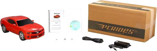 Alt view image 6 of 6 - PC Rides Chevy Camaro NVIDIA ION 2 x 240Pin NVIDIA ION graphics processor Red Mini / Booksize Barebone System