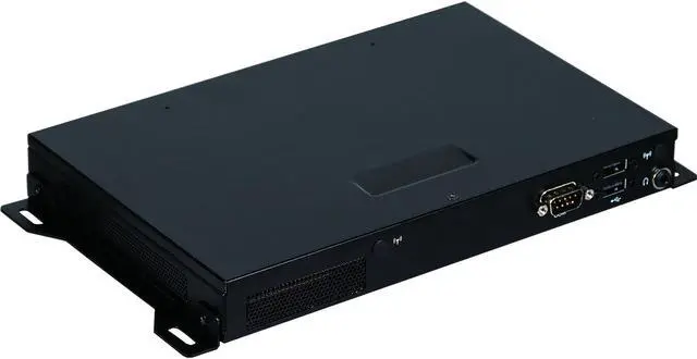 Alt view image 2 of 2 - GIGAIPC QBiX-Lite-AMDA1605H-A1 Black Embedded Industry Systems W/ AMD Ryzen V1605B Embedded Processor, 4 HDMI 2.0, 2 LAN PORTS