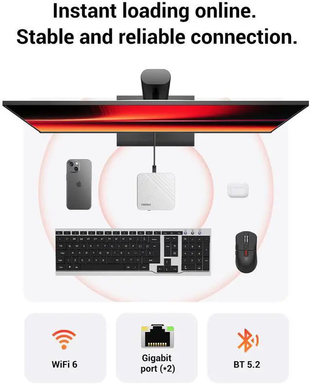 Alt view image 8 of 9 - Firebat AM02 Barebone Mini PC With AMD Ryzen 7 H255(Upgraded 8745HS) 8C/16T(Up to 54W), 0GB RAM 0GB SSD, WiFi6 BT5.2, Dual 1G LAN, Triple 4K Display, Portable Desktop Computer
