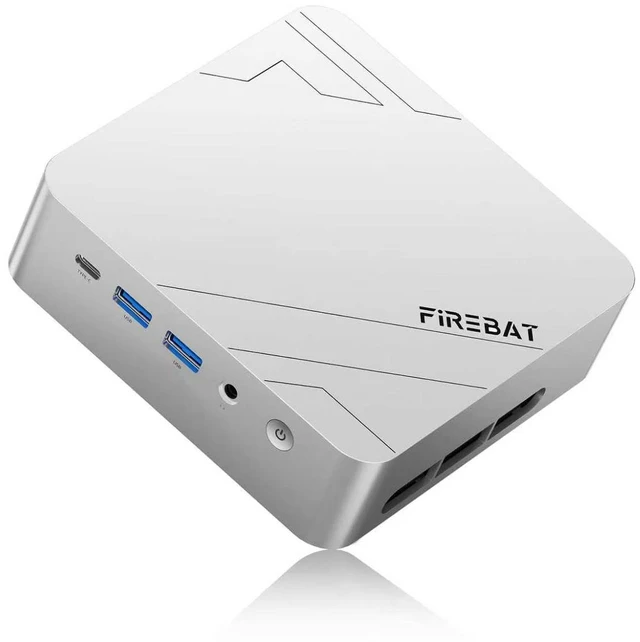 Alt view image 2 of 5 - Firebat F1 Mini PC with AMD Ryzen 5 Pro 7640HS 6C/12T, 24GB High-speed onboard RAM M.2 512GB SSD, WiFi6 BT5.2, Supports up Triple-screen display 4K60Hz display, 1 USB4 and 6 USB-A ports, Windows11