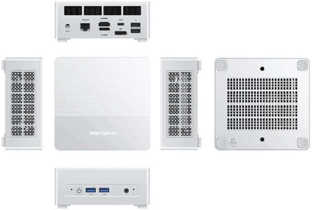 Alt view image 7 of 7 - MINISFORUM X1 Lite-255 Mini PC AMD Ryzen 7 255 (8C/16T, Up to 4.9GHz) Barebone Without RAM/SSD/OS, USB4/HDMI/DP 8K Video Output, OCuLink, 2.5G LAN, Wi-Fi6E/BT5.2, Radeon 780M Graphics Micro Computer